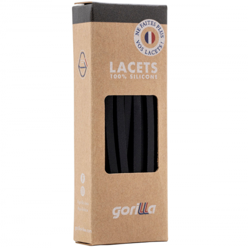 Lacets Gorilla Tribes, CHARBON : PACKAGING