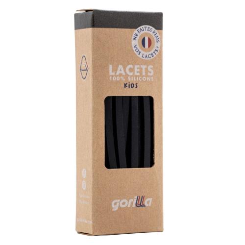 Lacets Gorilla Tribes, PACKSHOT PACKAGING CHARBON KIDS