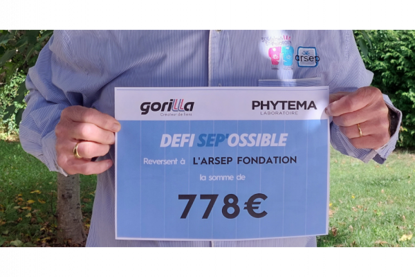 Lacets Gorilla Tribes, Gorilla soutient la fondation ARSEP  (Sclérose en plaques)