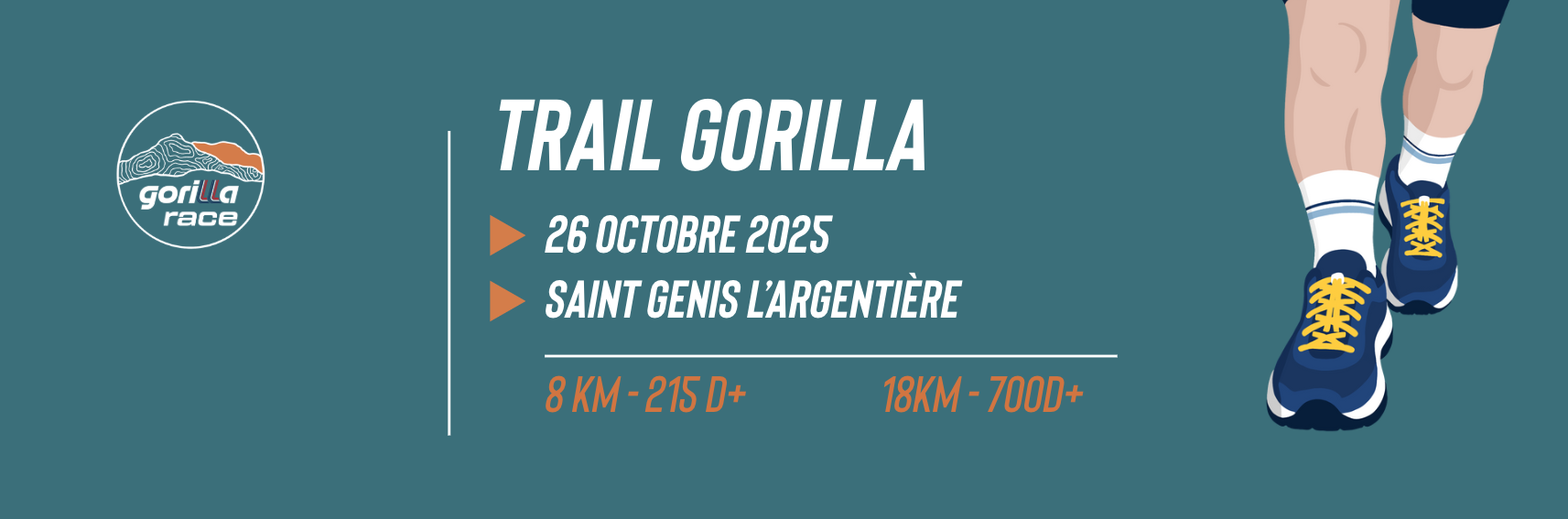 Lacets Gorilla Tribes, Notre 1er trail !