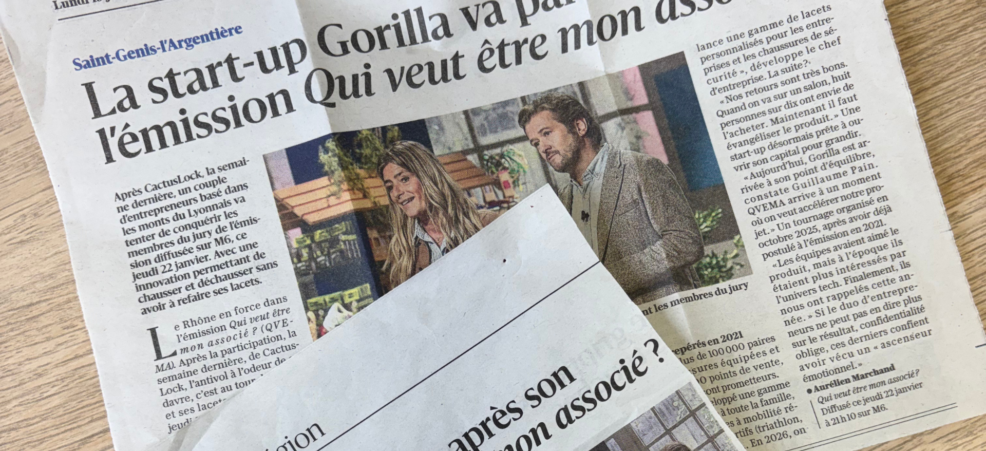 Lacets Gorilla Tribes, Gorilla dans la Presse après QVEMA sur M6
