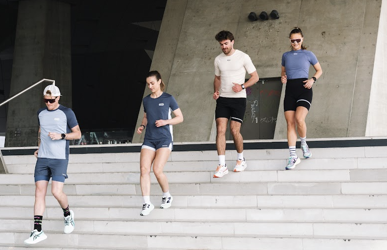 Lacets Gorilla Tribes, lacets sport dans les escaliers